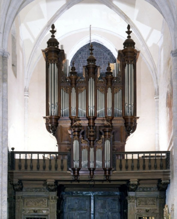 Grand orgue, vu de face. © Région Bourgogne-Franche-Comté, Inventaire du patrimoine