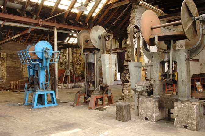 Alignement de presses (D, C et B sur le plan de localisation). © Région Bourgogne-Franche-Comté, Inventaire du patrimoine