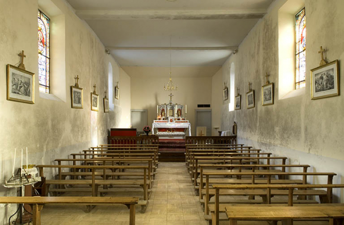 Intérieur de la chapelle. © Région Bourgogne-Franche-Comté, Inventaire du patrimoine
