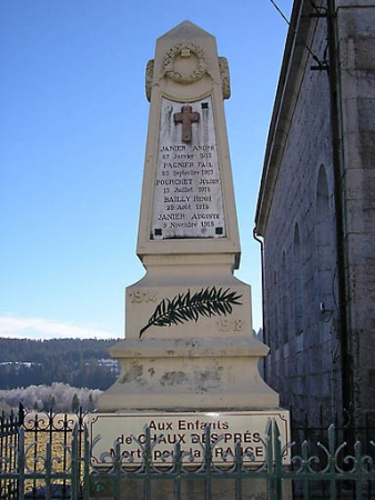 Vue de la partie du monument dédié à 1914-1918. © Région Bourgogne-Franche-Comté, Inventaire du patrimoine