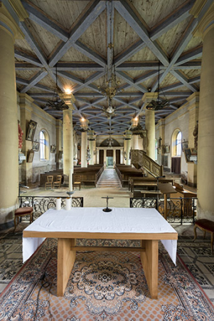 Vue intérieure de l'église de l'Assomption. © Région Bourgogne-Franche-Comté, Inventaire du patrimoine