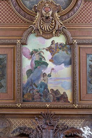 plafond peinture © Région Bourgogne-Franche-Comté, Inventaire du patrimoine