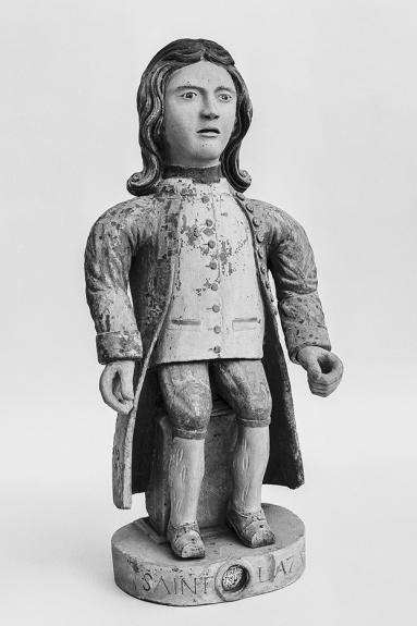 Saint Lazare, statue reliquaire, chapelle Saint-Lazare - Pontarlier (25) © phot. Y. Sancey / Région Bourgogne-Franche-Comté, Inventaire du patrimoine, 1982