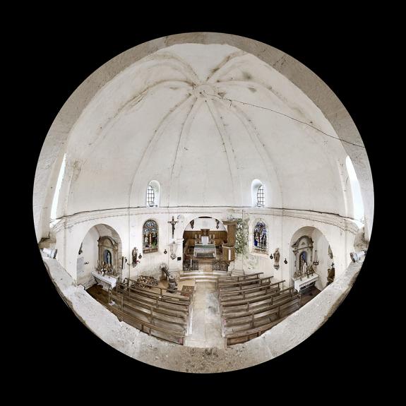 Vue intérieure de l’église paroissiale Saint-Barthélemy depuis la tribune, Poncey-sur-l'Ignon (21) © phot. T. Kuntz / Région Bourgogne-Franche-Comté, Inventaire du patrimoine, 2008