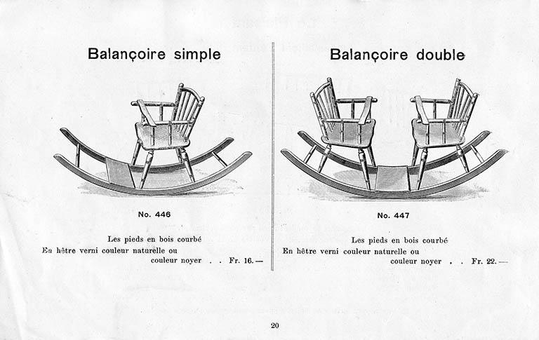 Colombier-Fontaine (25) : publicité de la chaiserie Baumann, 1903 (collection particulière) © Région Bourgogne-Franche-Comté, Inventaire du patrimoine, 2013