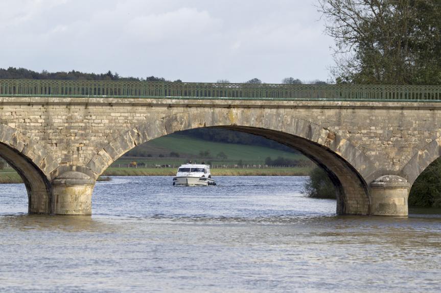 Chantes (70) : pont sur la Saône © phot. S. Dourlot / Région Bourgogne-Franche-Comté, Inventaire du patrimoine, 2015