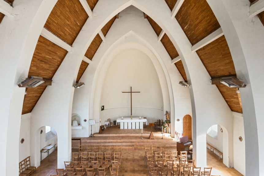 Chœur de l’église Saint-Éloi-Saint-Fiacre à Montacher-Villegardin (89) © phot. P.-M. Barbe-Richaud, Région Bourgogne-Franche-Comté, Inventaire du patrimoine, 2024