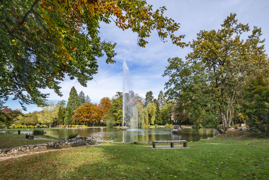 Parc Édouard Guénon, Lons-le-Saunier (39) © phot. J. Mongreville, Région Bourgogne-Franche-Comté, Inventaire du patrimoine, 2021