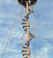 La Postolle (89) : escalier de l’éolienne de pompage de l’eau © phot. J-L. Duthu / Région Bourgogne-Franche-Comté, Inventaire du patrimoine, 2002