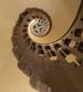 Saint-Honoré-les-Bains (58) : l'escalier en vis d'une maison © phot. P.-M. Barbe-Richaud / Région Bourgogne-Franche-Comté, Inventaire du patrimoine, 2019