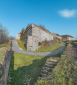 Le demi-bastion ouest du front d'attaque et le rempart nord © phot. T. Kuntz / Région Bourgogne-Franche-Comté, Inventaire du patrimoine, 2022
