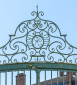 Détail du portail en fer forgé du palais de justice de Mâcon (71) © phot. A. Thomas, Région Bourgogne-Franche-Comté, Inventaire du patrimoine, 2025