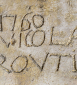 Grafitti situé dans les combles du logis principal du château de Châteauneuf (21) © phot. T. Kuntz, Région Bourgogne-Franche-Comté, Inventaire du patrimoine, 2023