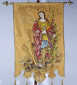 Bannière de procession de confrérie de Saint-Vernier à Lods (25) © phot. Y. Sancey, Région Bourgogne-Franche-Comté, inventaire du patrimoine, 2001