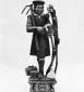 Statue de Saint-Vernier dans l'église de l'Assomption de Conliège (39) © phot. Y. Sancey, Région Bourgogne-Franche-Comté, inventaire du patrimoine, 1976