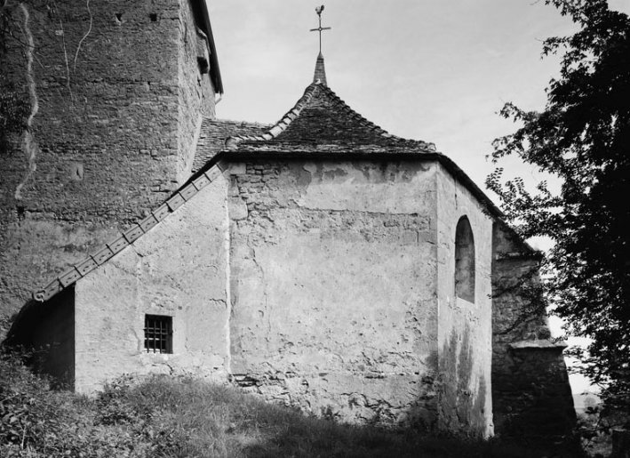 Chevet (photo prise en 1978). © Michel Thierry / Région Bourgogne-Franche-Comté, Inventaire du patrimoine - 1978