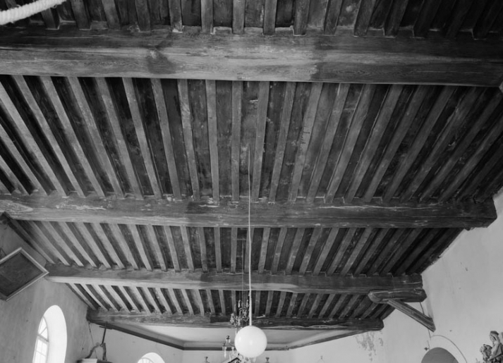 Le plafond (photo prise en 1978). © Michel Thierry / Région Bourgogne-Franche-Comté, Inventaire du patrimoine - 1978