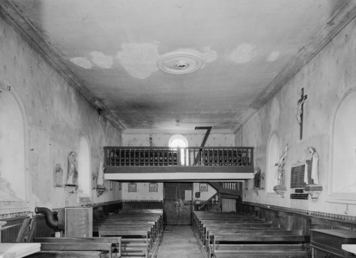 La nef, depuis le choeur. © Michel Thierry / Région Bourgogne-Franche-Comté, Inventaire du patrimoine - 1978