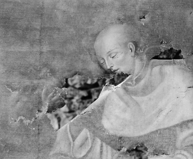 Détail du visage. © Michel Thierry / Région Bourgogne-Franche-Comté, Inventaire du patrimoine - 1979