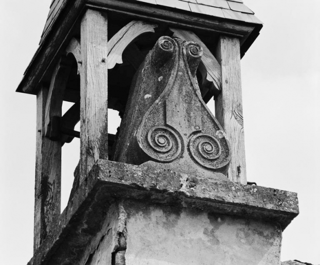 Détail du clocher. © Jean-Luc Duthu / Région Bourgogne-Franche-Comté, Inventaire du patrimoine - 1979