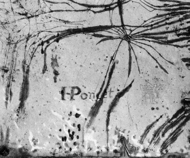 Sainte Madeleine pénitente, détail : signature au revers. © Jean-Luc Duthu / Région Bourgogne-Franche-Comté, Inventaire du patrimoine - 1979