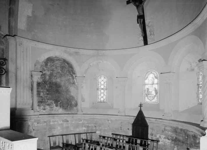 Choeur : détail de l'abside. © Michel Thierry / Région Bourgogne-Franche-Comté, Inventaire du patrimoine - 1980