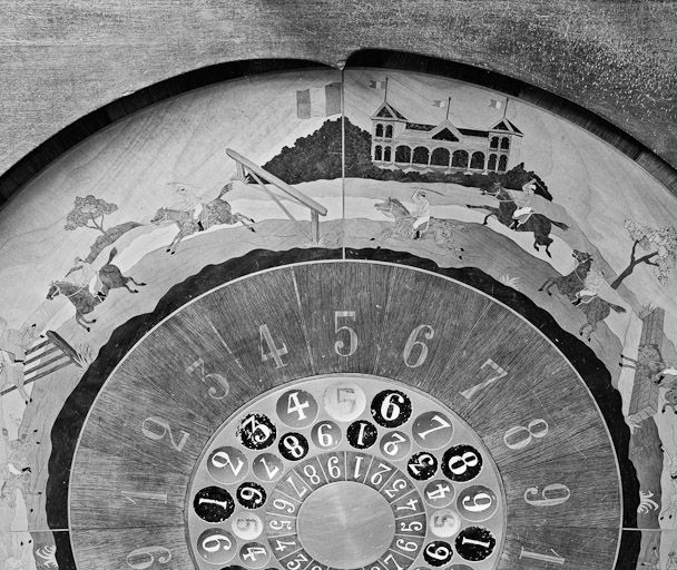 Casino, la salle de jeux : le jeu de la boule. © Michel Thierry / Région Bourgogne-Franche-Comté, Inventaire du patrimoine - 1984 Casino, la salle de jeux : le jeu de la boule. © Michel Thierry / Région Bourgogne-Franche-Comté, Inventaire du patrimoine - 1984