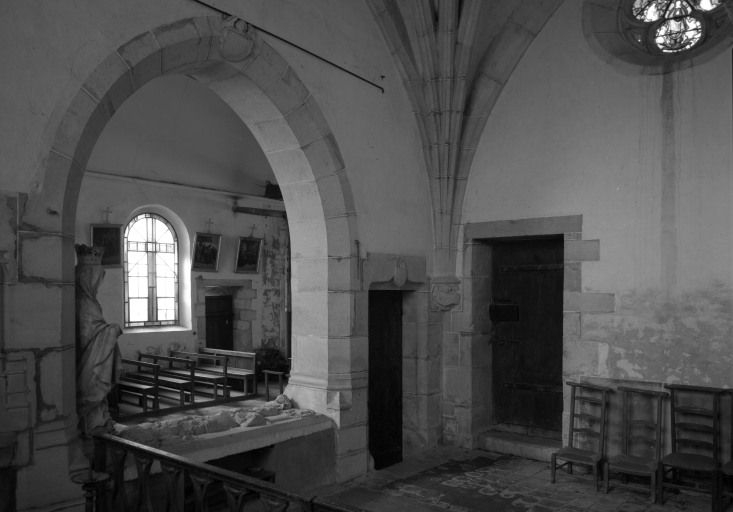 Vue intérieure de la chapelle seigneuriale © Michel Thierry / Région Bourgogne-Franche-Comté, Inventaire du patrimoine - 1985