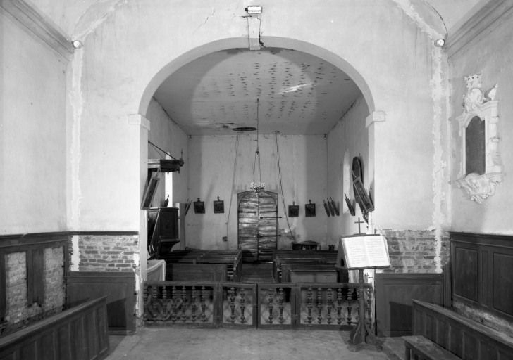 Vue de la nef prise du choeur © Jean-Luc Duthu / Région Bourgogne-Franche-Comté, Inventaire du patrimoine - 1985