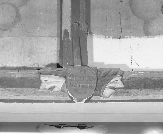 Charpente de la nef, décor central du 5ème entrait © Jean-Luc Duthu / Région Bourgogne-Franche-Comté, Inventaire du patrimoine - 1985