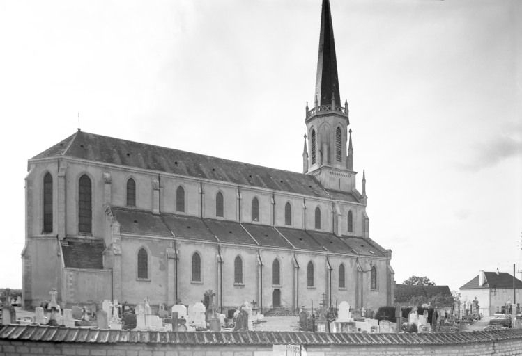 Elévation gauche © Michel Thierry / Région Bourgogne-Franche-Comté, Inventaire du patrimoine - 1985