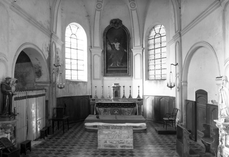 Vue intérieure du choeur © Jean-Luc Duthu / Région Bourgogne-Franche-Comté, Inventaire du patrimoine - 1985