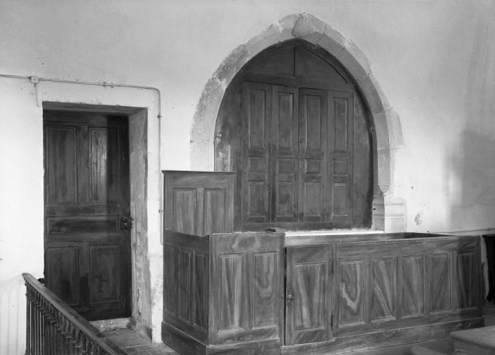 Choeur, mur gauche © Michel Thierry / Région Bourgogne-Franche-Comté, Inventaire du patrimoine - 1986