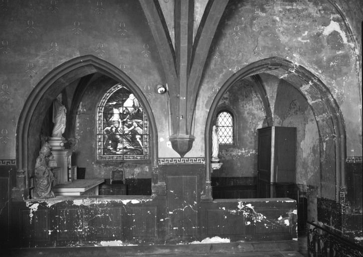 Chapelle latérale, vue depuis le choeur © Michel Thierry / Région Bourgogne-Franche-Comté, Inventaire du patrimoine - 1986