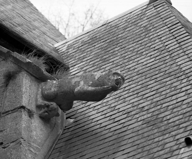 Gargouille du chevet. © Jean-Luc Duthu / Région Bourgogne-Franche-Comté, Inventaire du patrimoine - 1987