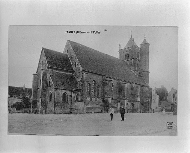 Elévation gauche. Carte postale ancienne datée 1911. © Jean-Luc Duthu / Région Bourgogne-Franche-Comté, Inventaire du patrimoine - 1995