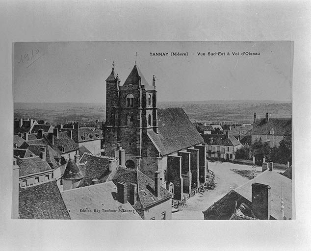 Vue d'ensemble. Carte postale ancienne datée 1910. © Jean-Luc Duthu / Région Bourgogne-Franche-Comté, Inventaire du patrimoine - 1995