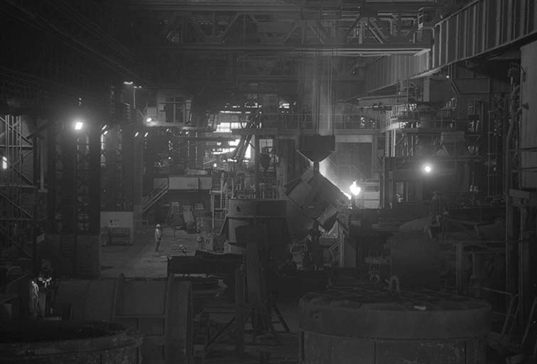 La halle de coulée. © Frédéric Pillet / Région Bourgogne-Franche-Comté, Inventaire du patrimoine - 2000