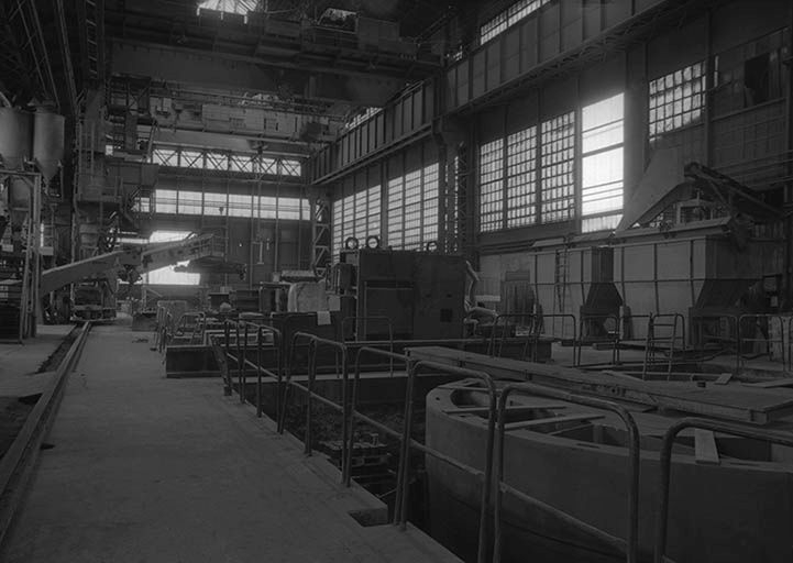 Chantier de moulage (fonderie d'acier). © Frédéric Pillet / Région Bourgogne-Franche-Comté, Inventaire du patrimoine - 2000