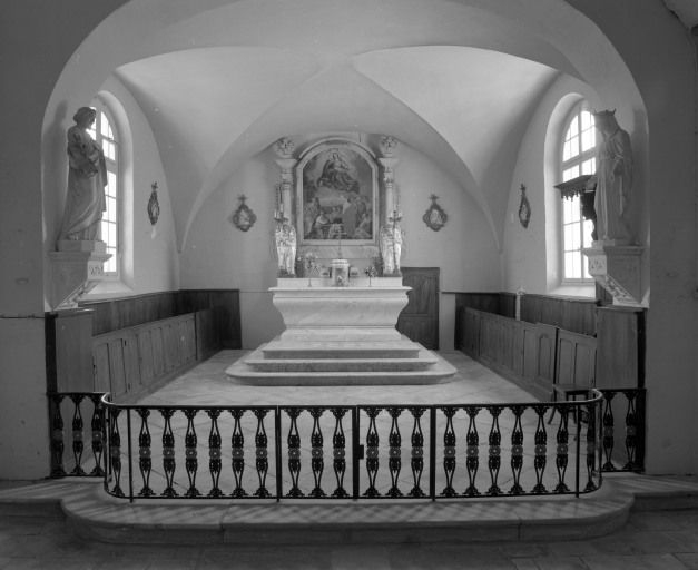 Vue rapprochée du choeur. © Michel Rosso / Région Bourgogne-Franche-Comté, Inventaire du patrimoine - 2002