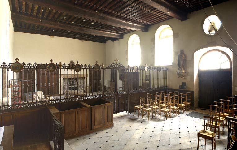 Chapelle et salle des hommes. © Michel Thierry / Région Bourgogne-Franche-Comté, Inventaire du patrimoine - 2003