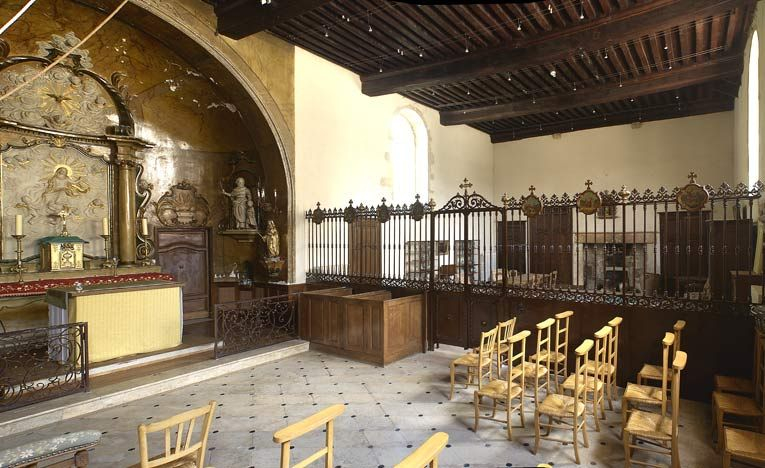 Chapelle et salle des hommes. © Michel Thierry / Région Bourgogne-Franche-Comté, Inventaire du patrimoine - 2003
