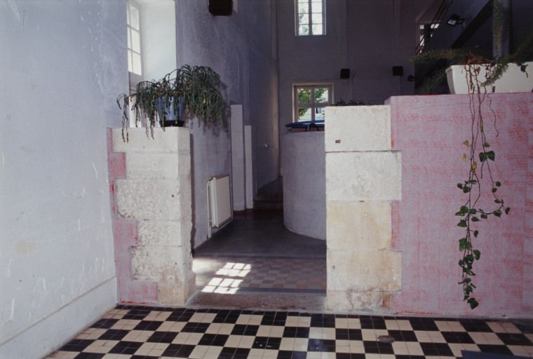 Aile gauche du batiment, détail du mur intérieur. © Jean-Luc Duthu / Région Bourgogne-Franche-Comté, Inventaire du patrimoine - 2003
