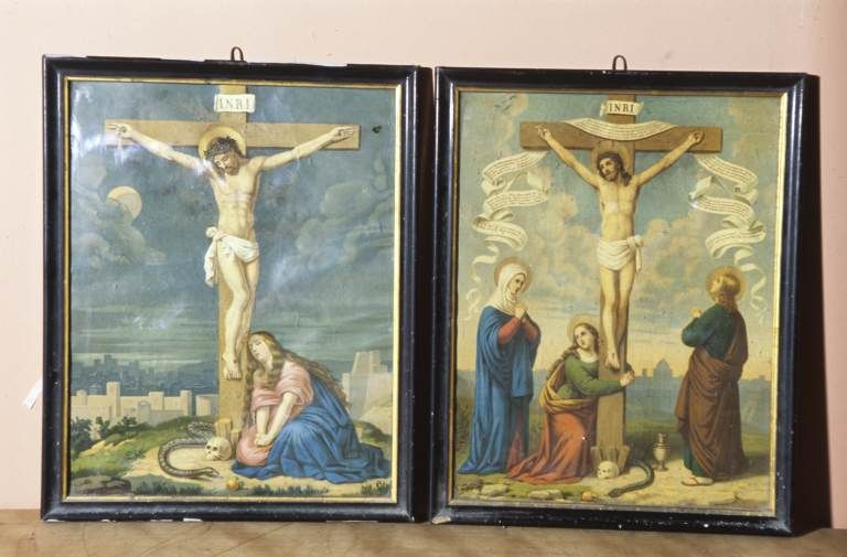 Chromolithographies : Crucifixion. © Michel Rosso / Région Bourgogne-Franche-Comté, Inventaire du patrimoine - 2003