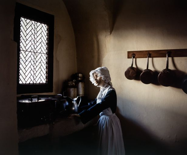 Cuisine : évier (reconstitution). © Michel Rosso / Région Bourgogne-Franche-Comté, Inventaire du patrimoine - 2004