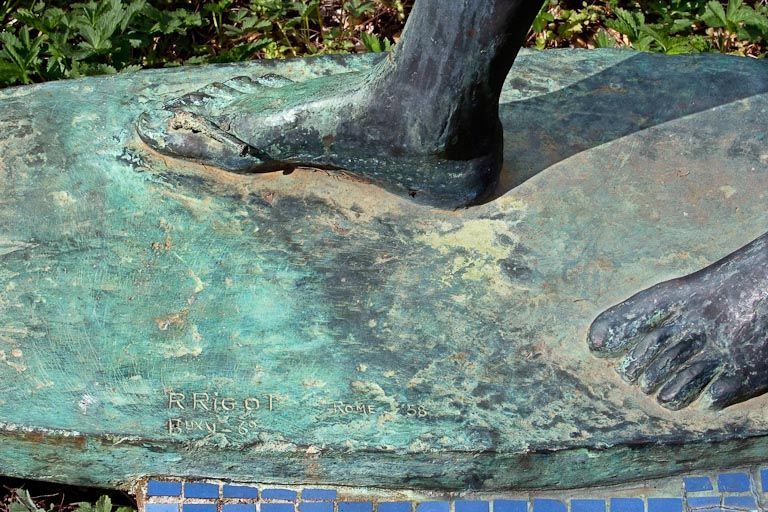 Détail de la signature. © Jean-Luc Duthu / Région Bourgogne-Franche-Comté, Inventaire du patrimoine - 2009