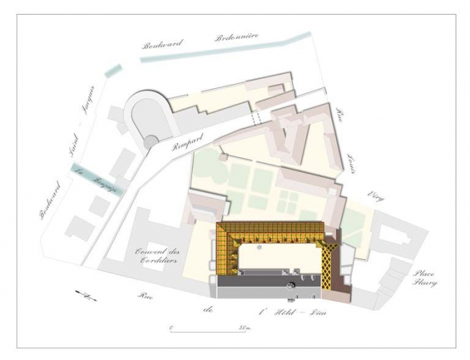 plan-masse © Alain Morelière / Région Bourgogne-Franche-Comté, Inventaire du patrimoine - 2010