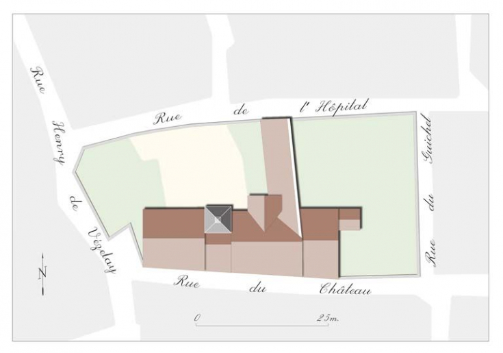 Plan-masse. © Alain Morelière / Région Bourgogne-Franche-Comté, Inventaire du patrimoine - 2010