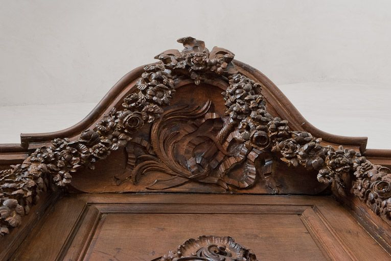 Détail de la stalle droite. © Pierre-Marie Barbe-Richaud / Région Bourgogne-Franche-Comté, Inventaire du patrimoine - 2011