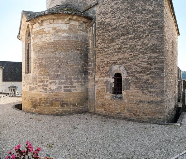 Abside et sacristie. © Pierre-Marie Barbe-Richaud / Région Bourgogne-Franche-Comté, Inventaire du patrimoine - 2011